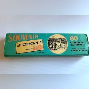 Vintage 1960s Vatican Colour Slides Box of 60 Techno Film Printed on Kodak Film